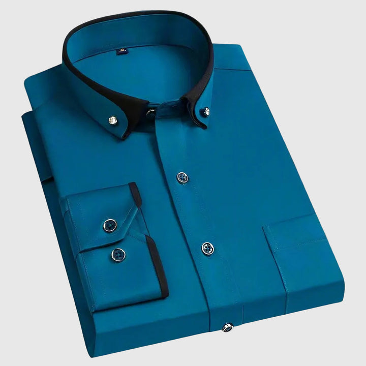 Γιώργος | Κλασικό βαμβακερό πουκάμισο με μακριά μανίκια