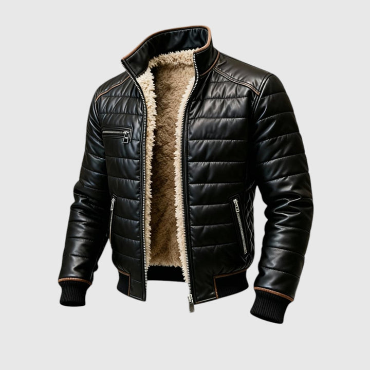 ΜΠΡΟΥΝΟΝ - Πολυτελές επενδεδυμένο μπουφάν με βελούδινη επένδυση