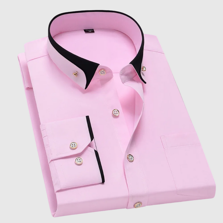 Γιώργος | Κλασικό βαμβακερό πουκάμισο με μακριά μανίκια