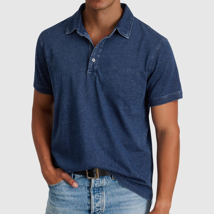 Λιμπουσέ – Vintage πόλο πουκάμισο με κουμπιά