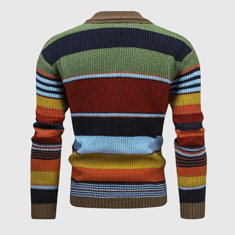 Γιώργος - Ανδρικό σακάκι πλεκτό με λαβή σε χρώματα