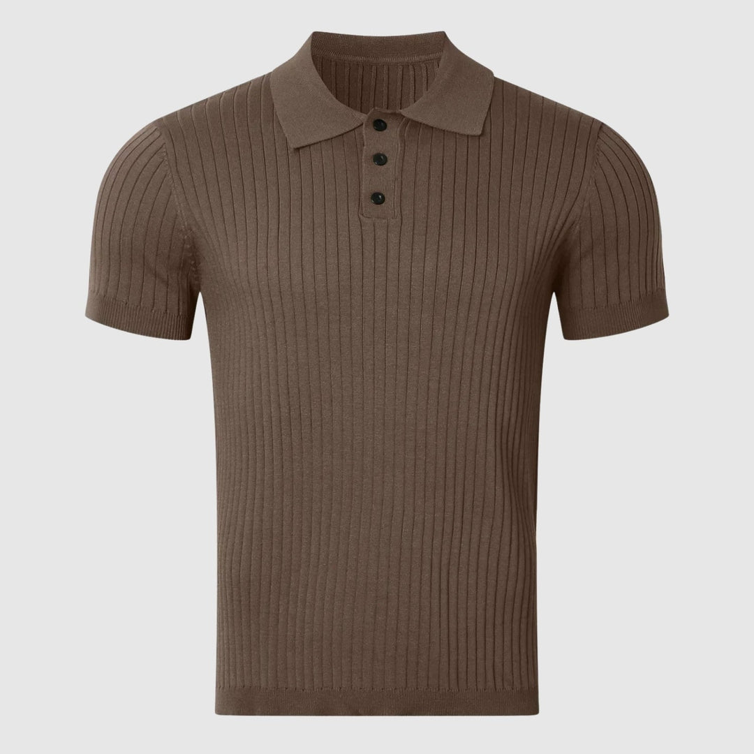 Λιμπούσε – Ριμπένη μπλούζα με κουμπί