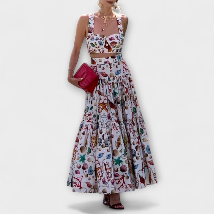 Heather - Στυλάτο Σετ Φούστας Δύο Τεμαχίων