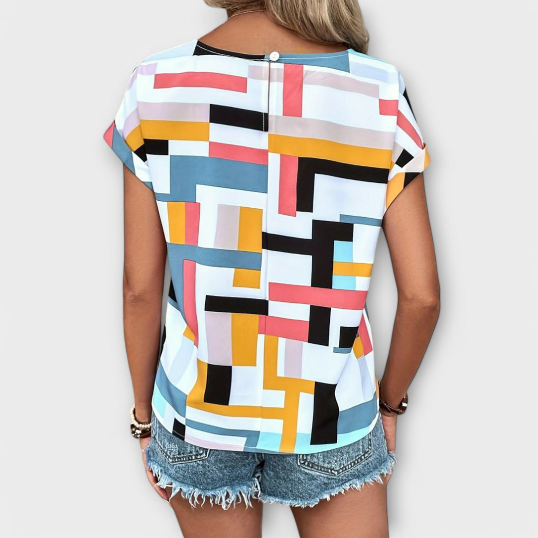 Χλόη - Μπλούζα με κοντό μανίκι