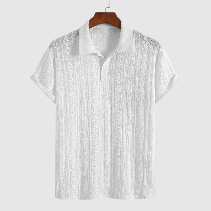 Λιμπουσέ – Απαλή πλεκτή πόλο με υφασμάτινο σχέδιο