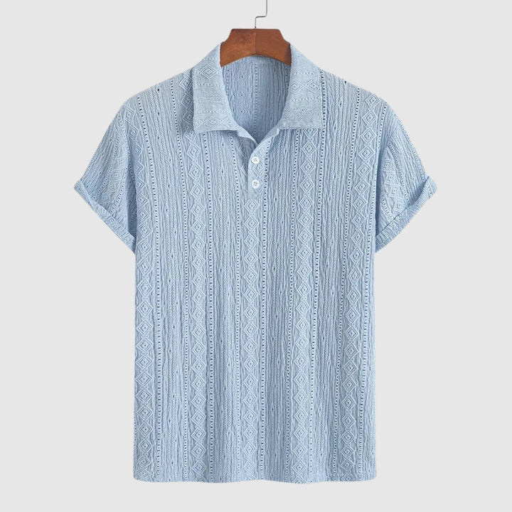 Λιμπουσέ – Απαλή πλεκτή πόλο με υφασμάτινο σχέδιο