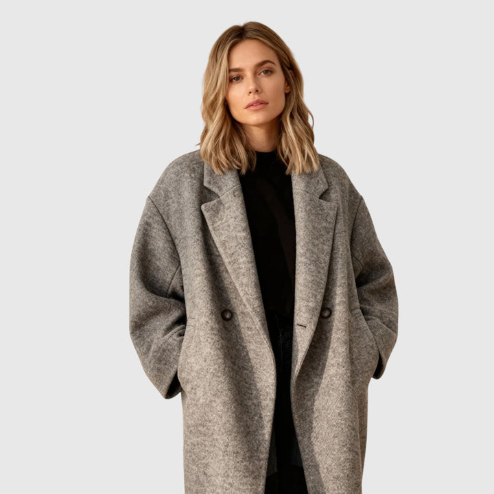 Ελένα – Γυναικείο Oversize Χειμερινό Παλτό