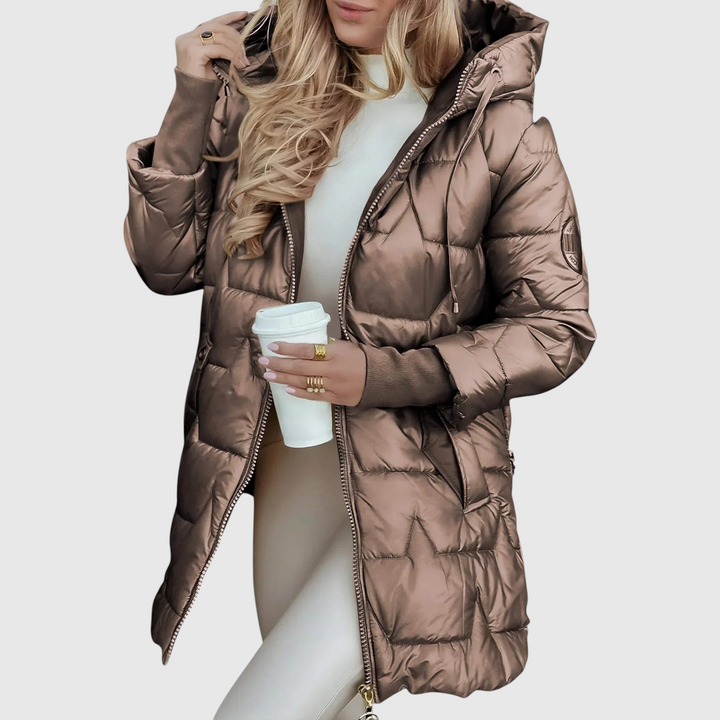 Νόλβεν – Κομψό γυναικείο παλτό με κουκούλα