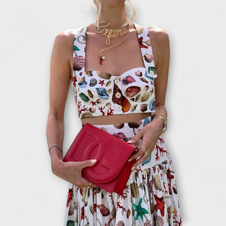 Heather - Στυλάτο Σετ Φούστας Δύο Τεμαχίων