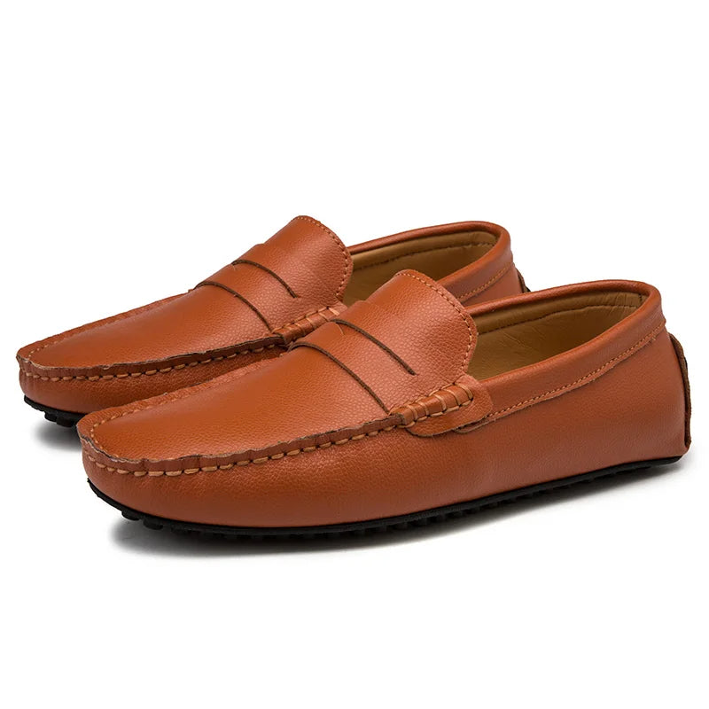 Αναπαυτικά Δερμάτινα Καλοκαιρινά Loafers