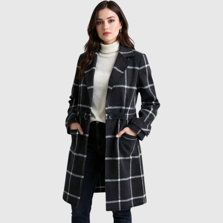 ADRIANA™ | ΚΛΑΣΙΚΟ ΠΛΕΝΤΙ ΧΕΙΜΕΡΙΝΟ ΠΑΛΤΟ