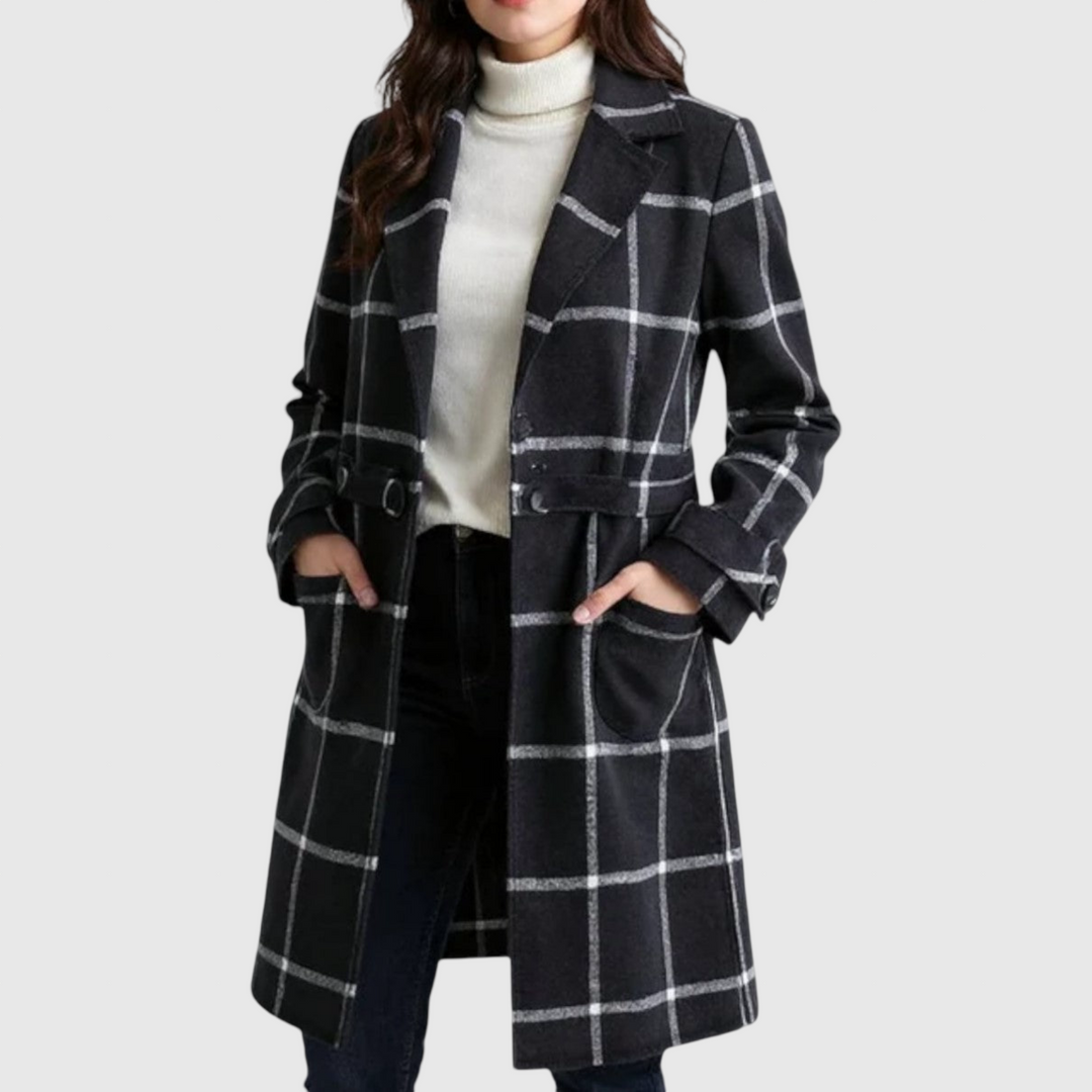 ADRIANA™ | ΚΛΑΣΙΚΟ ΠΛΕΝΤΙ ΧΕΙΜΕΡΙΝΟ ΠΑΛΤΟ