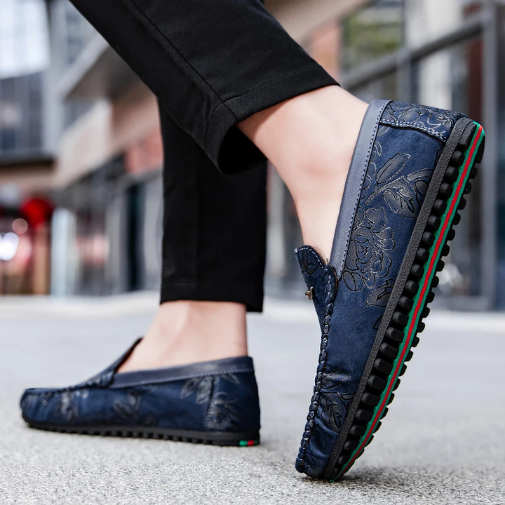 Λεοπάρδαλη Δερμάτινα Loafers