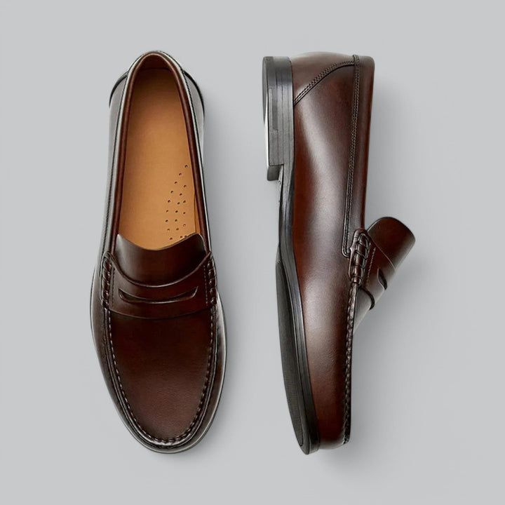 Κομψά Δερμάτινα Penny Loafers