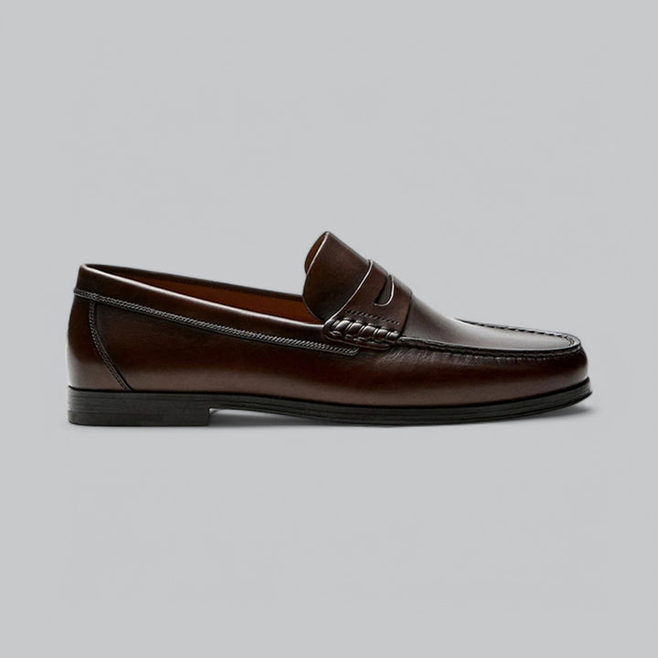 Κομψά Δερμάτινα Penny Loafers