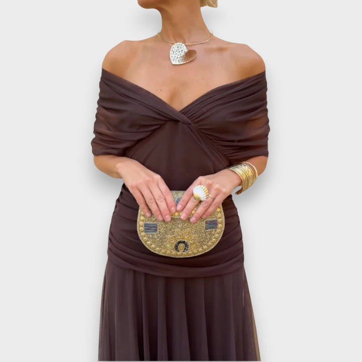 Μάλια | Κομψό Φόρεμα με V-Λαιμό