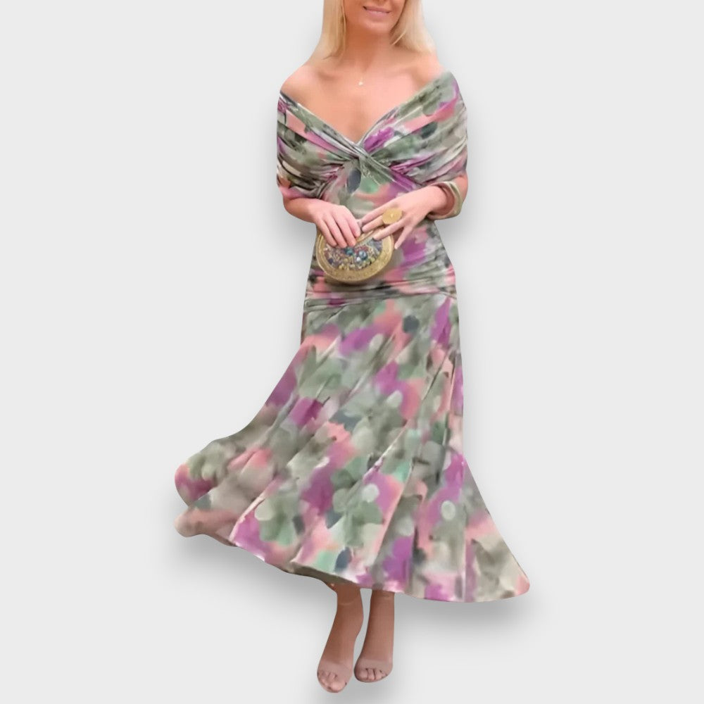 Μάλια | Κομψό Φόρεμα με V-Λαιμό