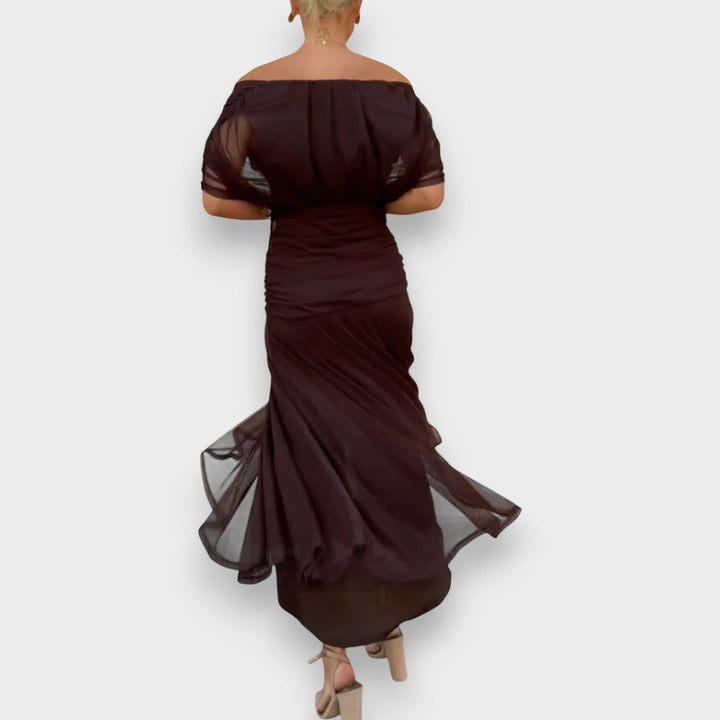 Μάλια | Κομψό Φόρεμα με V-Λαιμό