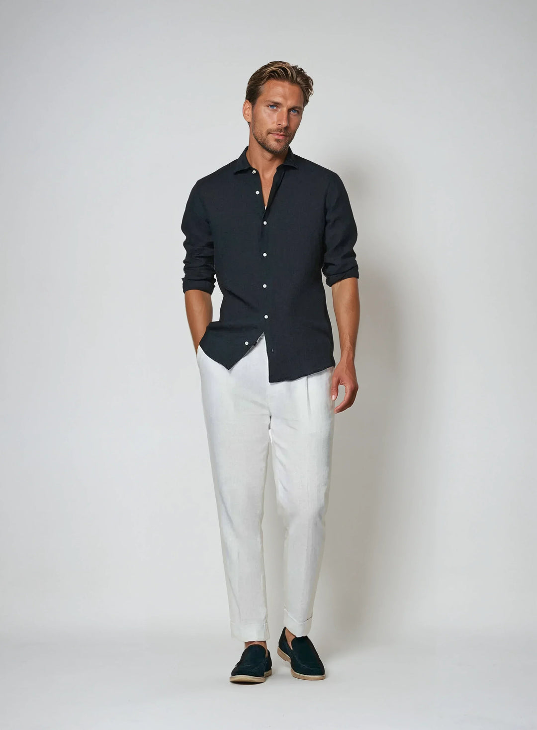 Εσπαντρίγια Λινάρι - Ναυτικό Μπλε