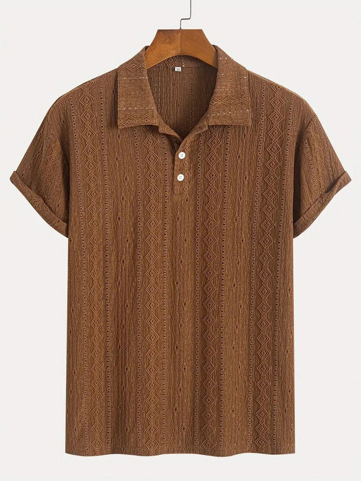 Λιμπουσέ – Απαλή πλεκτή πόλο με υφασμάτινο σχέδιο