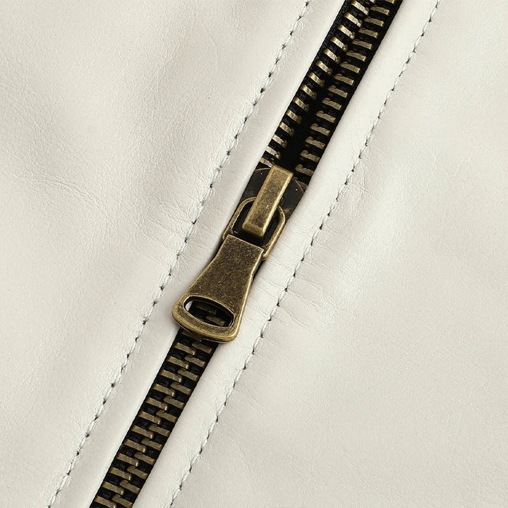 Γιάννης-Δερμάτινο μπουφάν με εφαρμοστό σιλουέτα