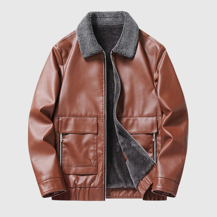 Ιβάν-Ανδρικό δερμάτινο μπουφάν