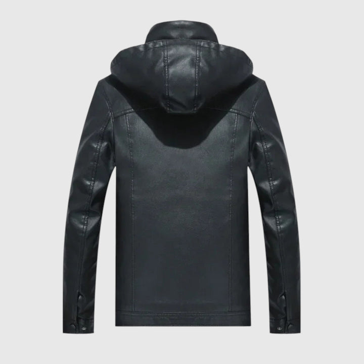 Ογνιάν-Αδιάβροχο δερμάτινο μπουφάν