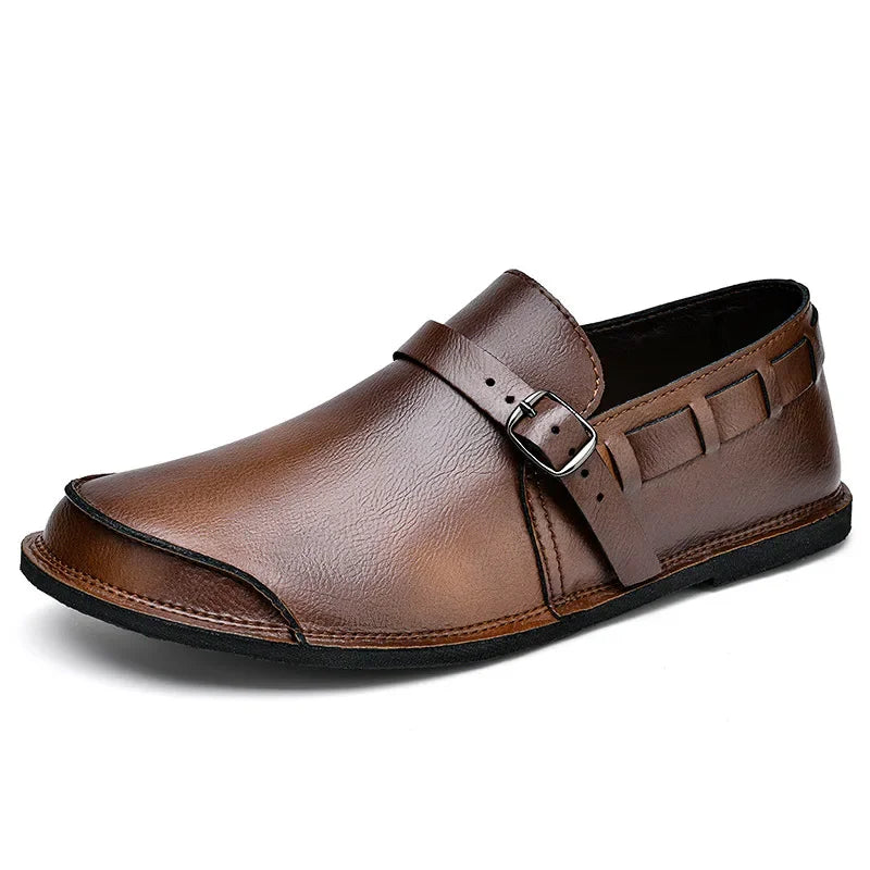 Σφιχτά Δερμάτινα Loafers
