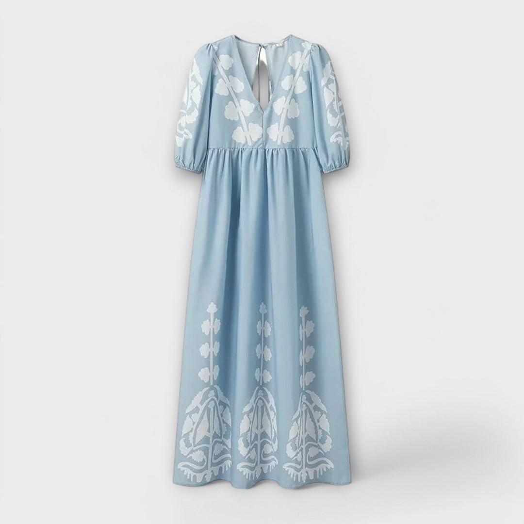 Rena - Εκτυπωμένο Φόρεμα για Αβίαστη Κομψότητα