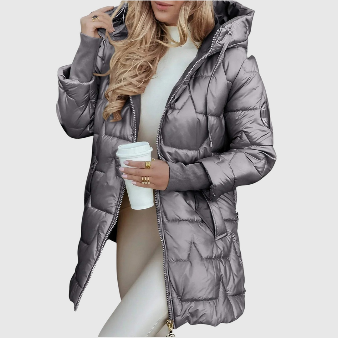 Νόλβεν – Κομψό γυναικείο παλτό με κουκούλα