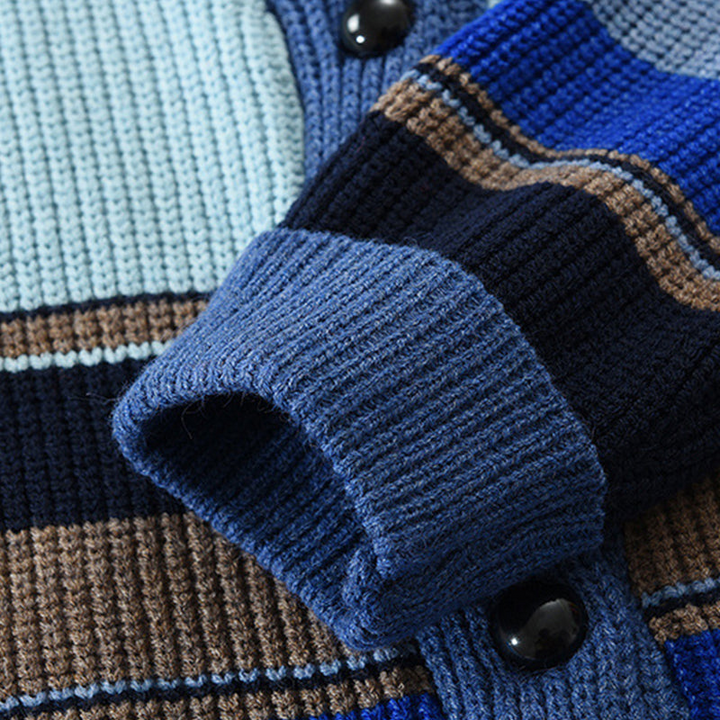 Γιώργος - Ανδρικό σακάκι πλεκτό με λαβή σε χρώματα