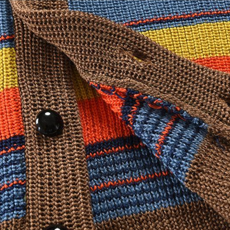 Γιώργος - Ανδρικό σακάκι πλεκτό με λαβή σε χρώματα