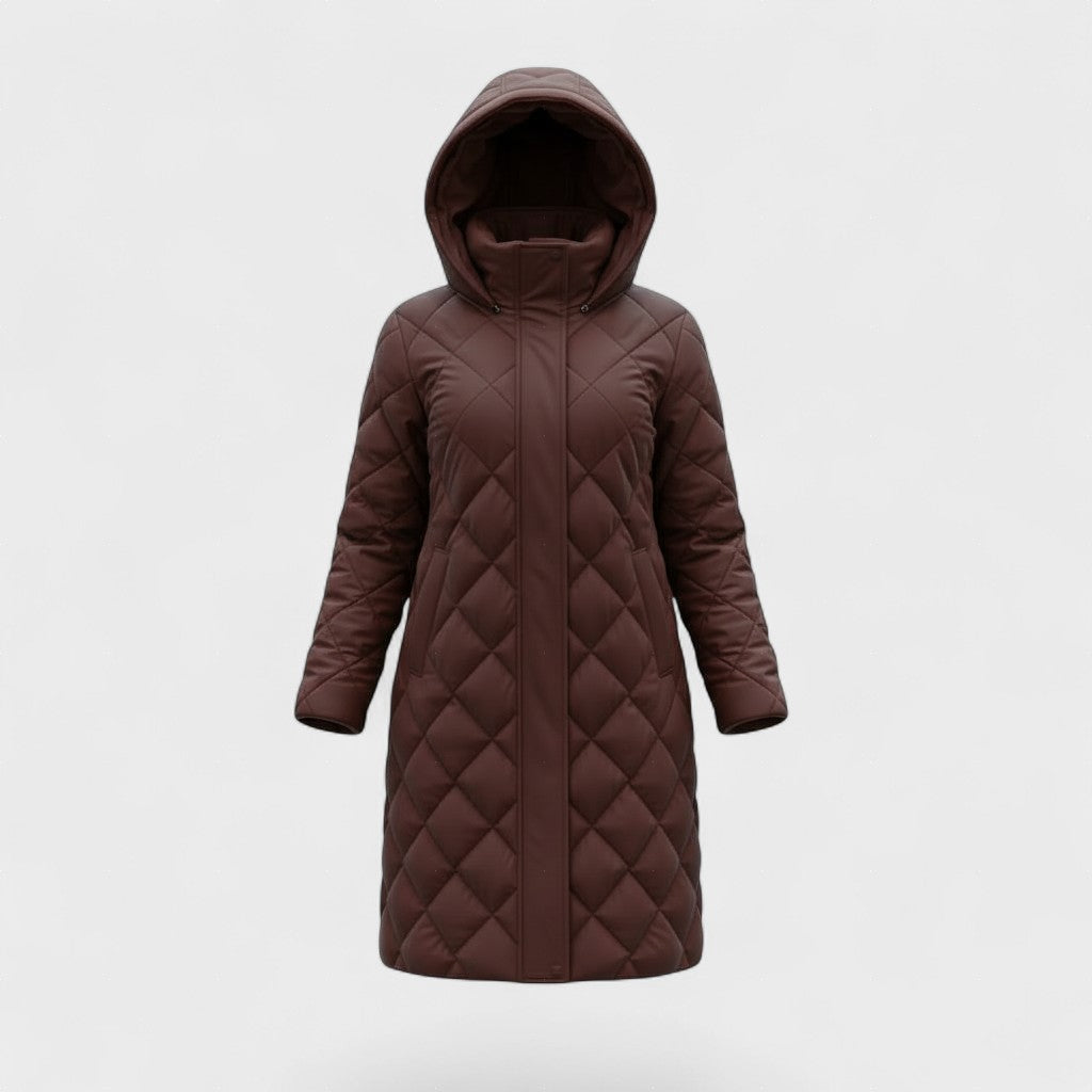 Μπόγκνα - Κομψό πούπουλο μπουφάν με κουκούλα