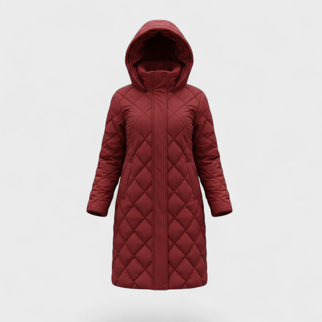 Μπόγκνα - Κομψό πούπουλο μπουφάν με κουκούλα