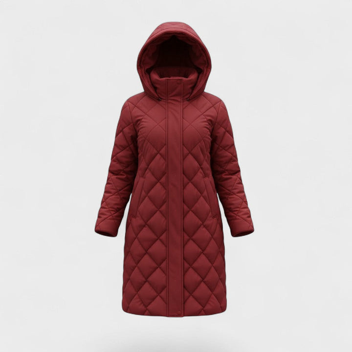 Μπόγκνα - Κομψό πούπουλο μπουφάν με κουκούλα