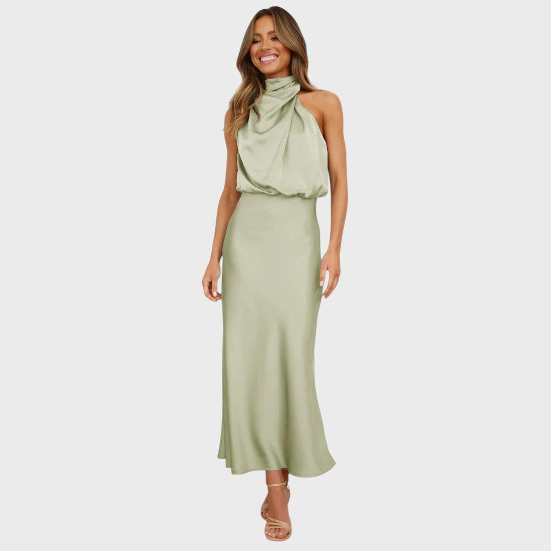 Benthe | Midi Φόρεμα με Σχέδιο Off-the-Shoulder