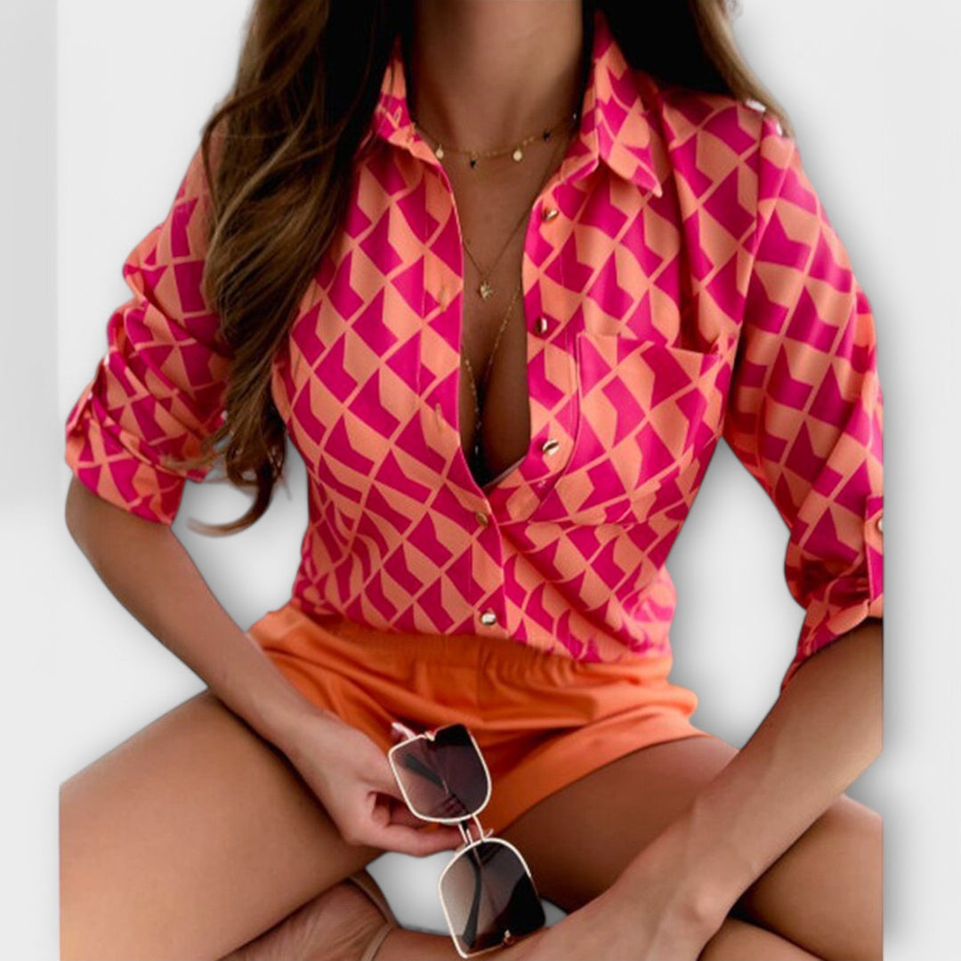 Μπλούζα με κλασικό γιακά